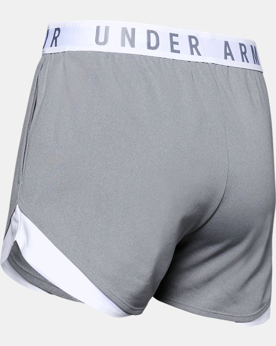 Women's UA Play Up 3.0 Shorts, Gray, pdpMainDesktop image number 5